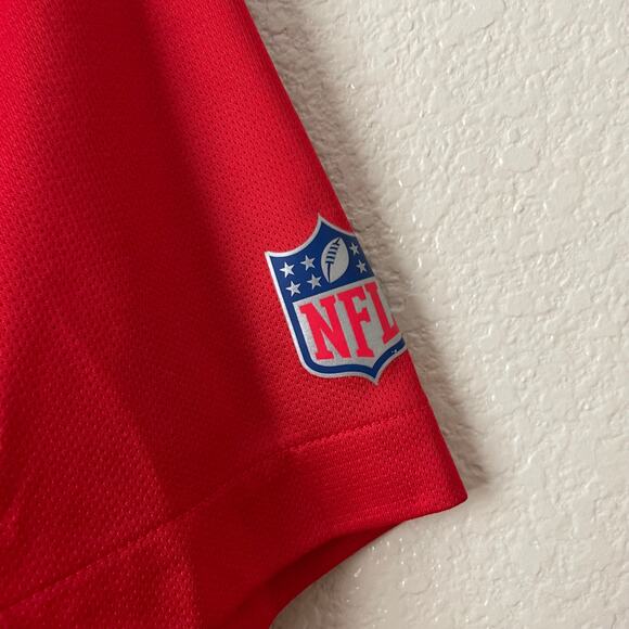 Nike Pro Bowl NFL On Field Polo Shirt Mens XL Red Dri Fit Athletic Henley DH1941 - Picture 8 of 12